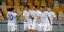 Οι παίκτες της Ντιναμό Κιέβου πανηγυρίζουν την πρόκριση επί της Αλκμάαρ