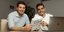 Οι Αλέξανδρος Γιάκας και Σπύρος Μαργέτας, δημιουργοί του kit προσωπικής υγιεινής
