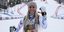 Η Αμερικανίδα ολυμπιονίκης του σκι Λίντσεϊ Βον με μετάλλια στον λαιμό της