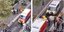 Tραυματιοφορείς μεταφέρουν τα θύματα της επίθεσης στη Νίκαια 