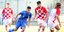 Φάση από το ματς Ελλάδα-Κροατία