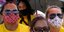 Γυναίκες με μάσκες και γυαλιά ηλίου στην Βραζιλία 