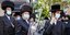 Ορθόδοξοι Εβραίοι με μάσκες στη Νέα Υόρκη