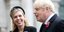 O Βρετανός πρωθυπουργός Μπόρις Τζόνσον κι η σύντροφός του Κάρι Σίμοντς