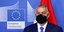 Ο Βίκτορ Ορμπαν με μάσκα σε συνέδριο της ΕΕ