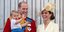Ο πρίγκιπας Γουίλιαμ με την Κέιτ Μίντλετον και τα 3 τους παιδιά στο Παλάτι του Μπάκιγχαμ