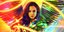 πολύχρωμη αφίσα της ταινίας Wonder Woman