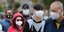 Πολίτες στην Κολομβία με μάσκες προστασίας από τον κορωνοϊό