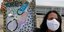 Γυναίκα με μάσκα κρατά πλακάτ για τους νεκρούς από κορωνοϊό στην Βραζιλία 