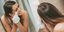 Γυναίκα καθαρίζει το πρόσωπο με μαντηλάκια ντεμακιγιάζ 