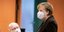 Η Καγκελάριος της Γερμανίας, Άνγκελα Μέρκελ, με μάσκα ενάντια στον κορωνοϊό