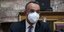 Ο Χρήστος Σταϊκούρας στη Βουλή με μάσκα