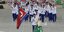 Η αποστολή της Βόρειας Κορέας σε τελετή έναρξης Ολυμπιακών Αγώνων