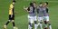 Οι ποδοσφαιριστές του ΠΑΟΚ πανηγυρίζουν γκολ