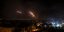Ρουκέτες στον ουρανό νύχτα στο Ισραήλ