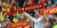 Οπαδός της Βόρειας Μακεδονίας στον αγώνα με την Αυστρία, για τον πρώτο γύρο του ευρωπαϊκού ποδοσφαιρικού πρωταθλήματος