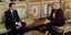 Ο Γάλλος πρόεδρος Εμανουέλ Μακρόν και η επικεφαλής της ακροδεξιάς, Μαρίν Λεπέν