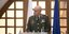αρχηγός της Εθνικής Φρουράς Δημόκριτος Ζερβάκης με στρατιωτική στολή