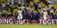 Οι ποδοσφαιριστές της Εθνικής Γαλλίας πανηγυρίζουν το γκολ