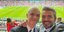 Ο Ντέιβιντ Μπέκαμ με τον γιο του Ρομέο στον αγώνα Αγγλία-Γερμανία του Euro 2021