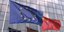 σημαίες της Κίνας και της ΕΕ