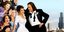 Νία Βαρντάλος και Τζον Κορμπέτ στο πόστερ της ταινίας «γάμος αλά ελληνικά»