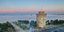 Εικόνα του Λευκού Πύργου το σούρουπο, στη Θεσσαλονίκη