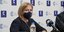 Η Μίνα Γκάγκα κατά την ενημέρωση για τον κορωνοϊό στη Ελλάδα