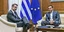 Ο Κυριάκος Μητσοτάκης με τον Αλέξη Τσίπρα στο Μέγαρο Μαξίμου