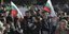 Σημαίες της Βουλγαρίας σε διαδήλωση στη Σόφια