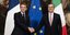 Ο  Γάλλος πρόεδρος Εμανουέλ Μακρόν με τον Ιταλό πρωθυπουργό, Μάριο Ντράγκι
