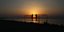 Στην παραλία Θεσσαλονίκης κατά το ηλιοβασίλεμα