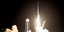 Ο πύραυλος Falcon 9 της SpaceX κατά τη διάρκεια της απόγείωσης