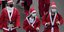 Στο Santa Run της Μαδρίτης οι περισσότεροι φορούσαν μάσκες