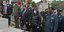 Στη νεκρώσιμο ακολουθία του ήρωα Έφεδρου Ανθυπασπιστή Πεζικού Χαράλαμπου Καραγκούνη ο Νίκος Χαρδαλιάς