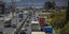 Εθνική οδός Αθηνών Πατρών διέλευση φορτηγών στο ύψος του Ασπρόπυργου