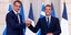  πρωθυπουργός Κυριάκος Μητσοτάκης με τον Γάλλο πρόεδρο Εμανουέλ Μακρόν