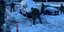 Ανδρες του Στρατού βοηθούν στον απεγκλωβισμό οχημάτων από τα χιόνια 