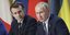 Οι πρόεδροι Γαλλίας και Ρωσίας, Εμανουέλ Μακρόν και Βλαντιμιρ Πούτιν 