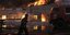 Φωτιά σε κτίριο που βομβαρδίστηκε στο Κίεβο της Ουκρανίας