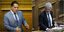 Ο υπουργός Ανάπτυξης Άδωνις Γεωργιάδης και ο βουλευτής της Ελληνικής Λύσης Βασίλης Βιλιάρδος στη Βουλή
