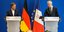 O Γερμανός υπουργός Οικονομίας Ρόμπτερτ Χάμπεκ και ο Γάλλος ομόλογος του Μπούνο Λεμέρ (δεξιά) 