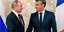 Οι πρόεδροι Ρωσίας και Γαλλίας, Βλαντιμιρ Πούτιν και Εμανουέλ Μακρόν