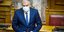 θεοδωρικακος με μπλε κοστουμι στη βουλη 