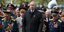 Ο Ρώσος πρόεδρος Βλαντιμιρ Πούτιν στη χθεσινή παρέλαση για την Ημέρα της Νίκης