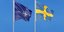 Σημαίες της Σουηδίας και του ΝΑΤΟ