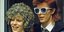 Ο David Bowie με τη σύζυγό του Angie Bowie στο Λονδίνο το 1974