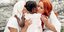 Χριστίνα Κοντοβά και Σίσσυ Χρηστίδου δίνουν ένα φιλί στην μικρή Έιντα 