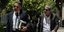 Ο Θέμις Αδαμαντίδης με τον δικηγόρο του Αλέξη Κούγια στο αυτόφωρο τριμελές πλημμελειοδικείο