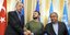 Ο Ταγίπ Ερντογάν στη Λβιβ με Βολοντιμίρ Ζελένσκι και γ.γ. του ΟΗΕ Αντόνιο Γκουτέρες